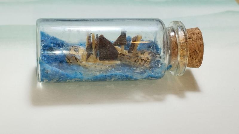 Gros plan sur la fiole