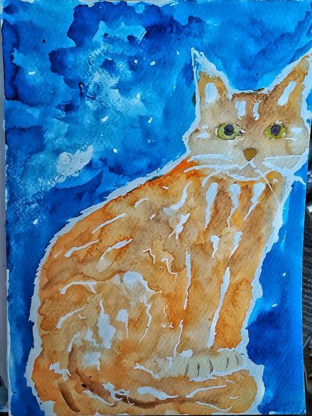 Même aquarelle retouchée pour faire ressortir les détails 