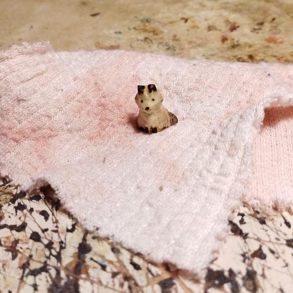 Un petit renard en bois