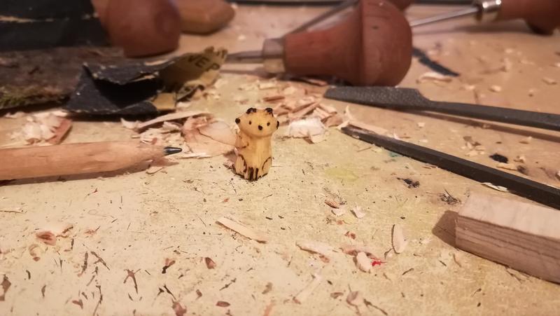 mini sculpture de renard
