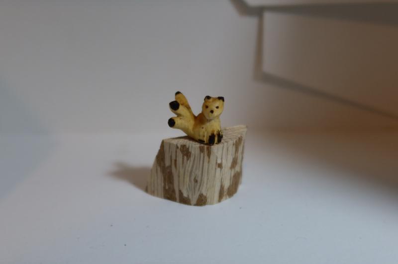 kitsune en bois