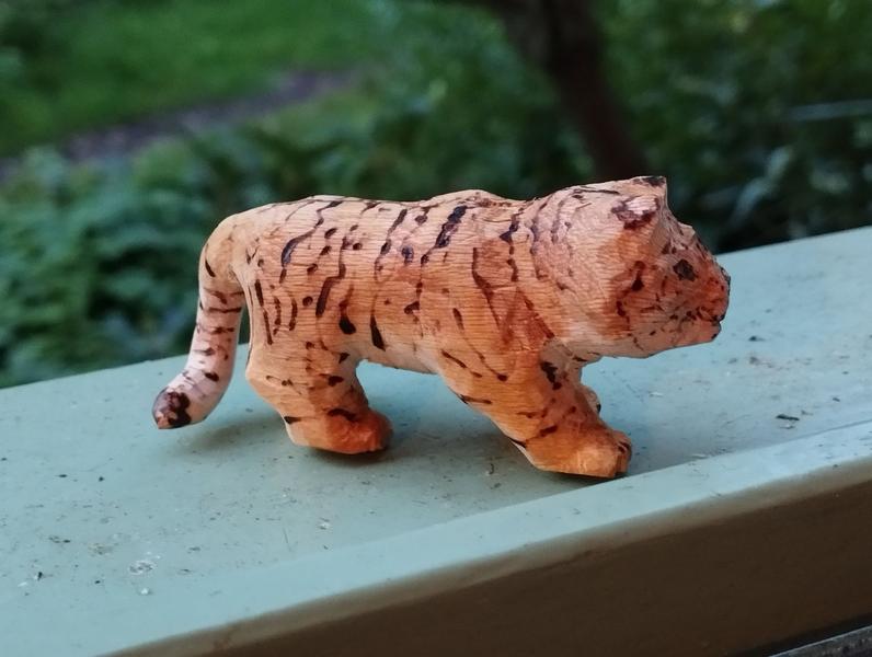 Le tigre, vu de profil
