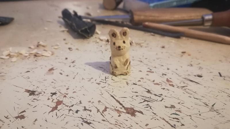 sculpture de lapin