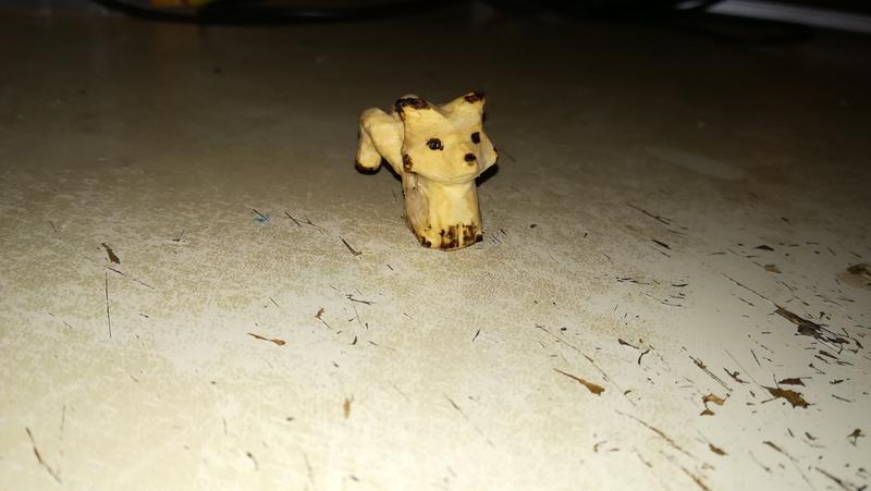 petite sculpture de kitsune